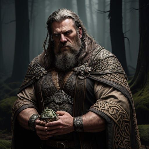 Half-Ogre Mystic in Dark Forest Camp