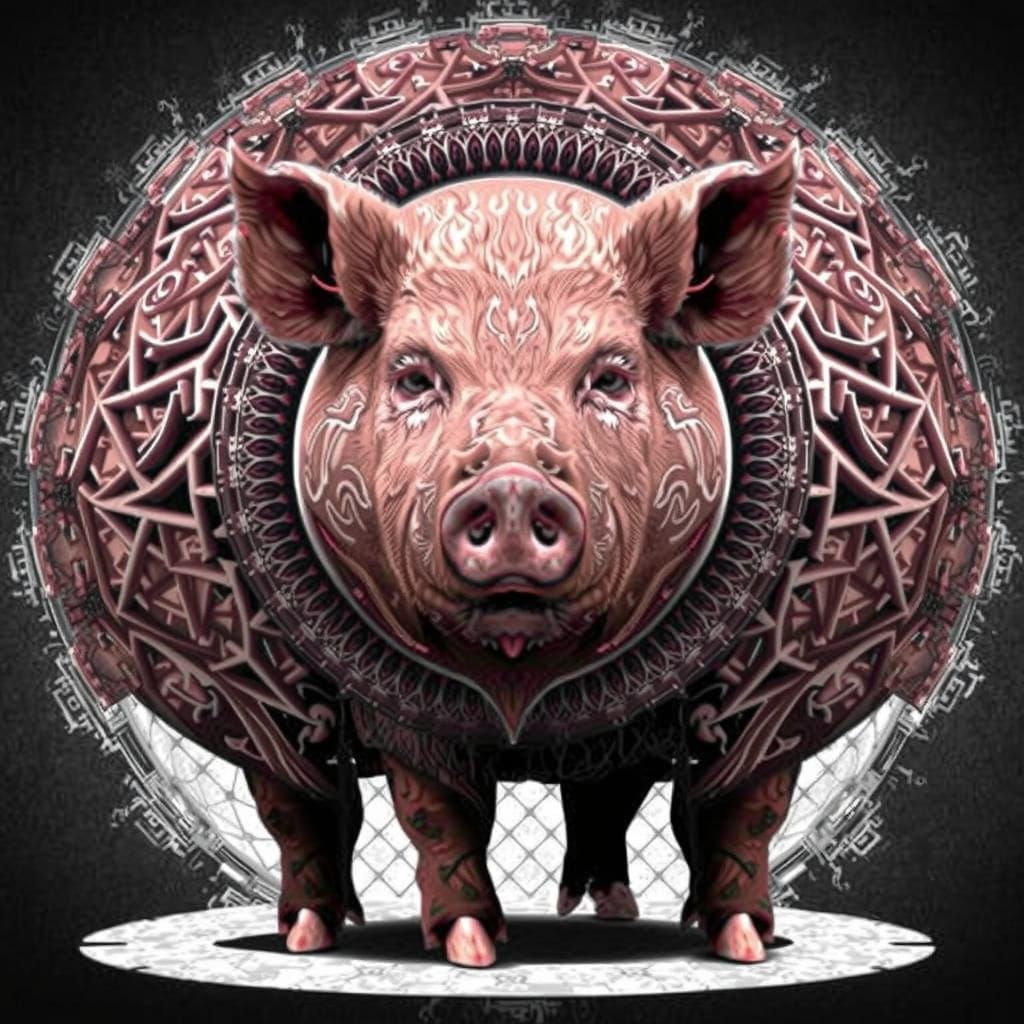 Disturbing Fractal Pig: Abstract Mathematical Body Horror