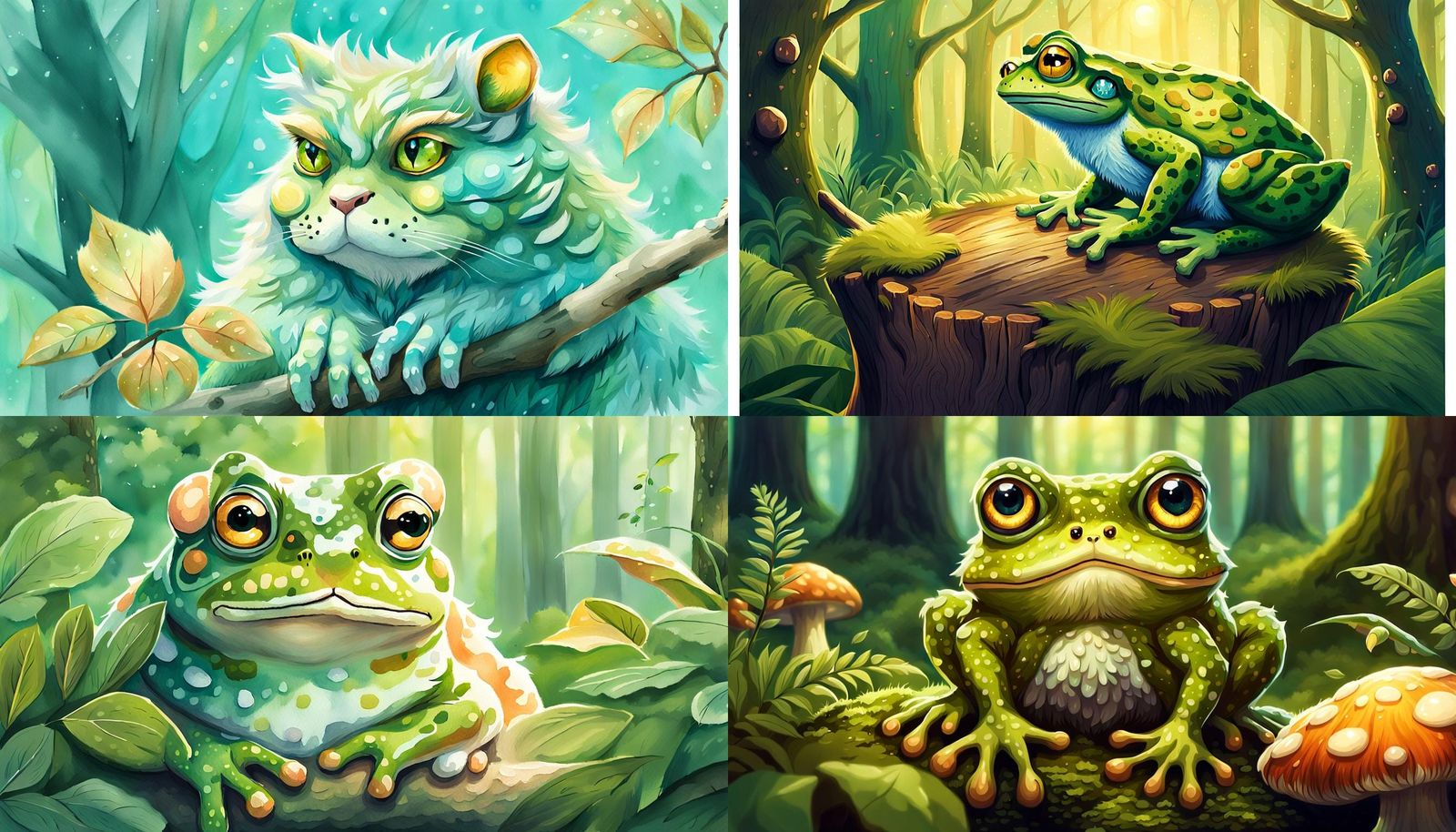 Mysterious Terry Creature Exposed in Fuzzy Frog Cat Portrait