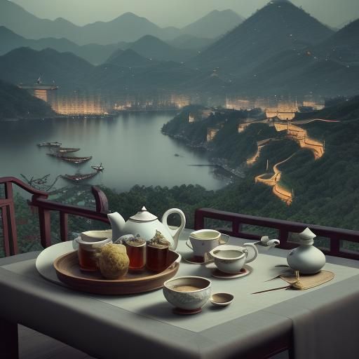 Surreal Chinese Tea Ceremony in Dali Style