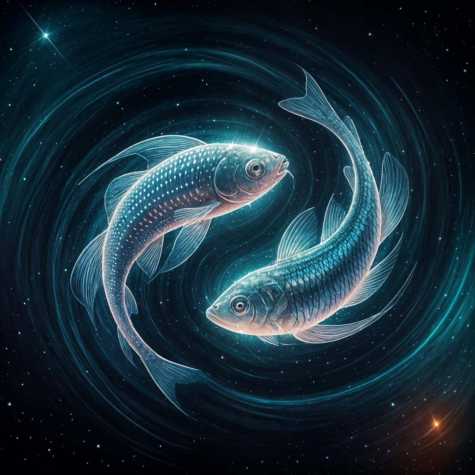 Cosmic Fish in Stellar Splendor