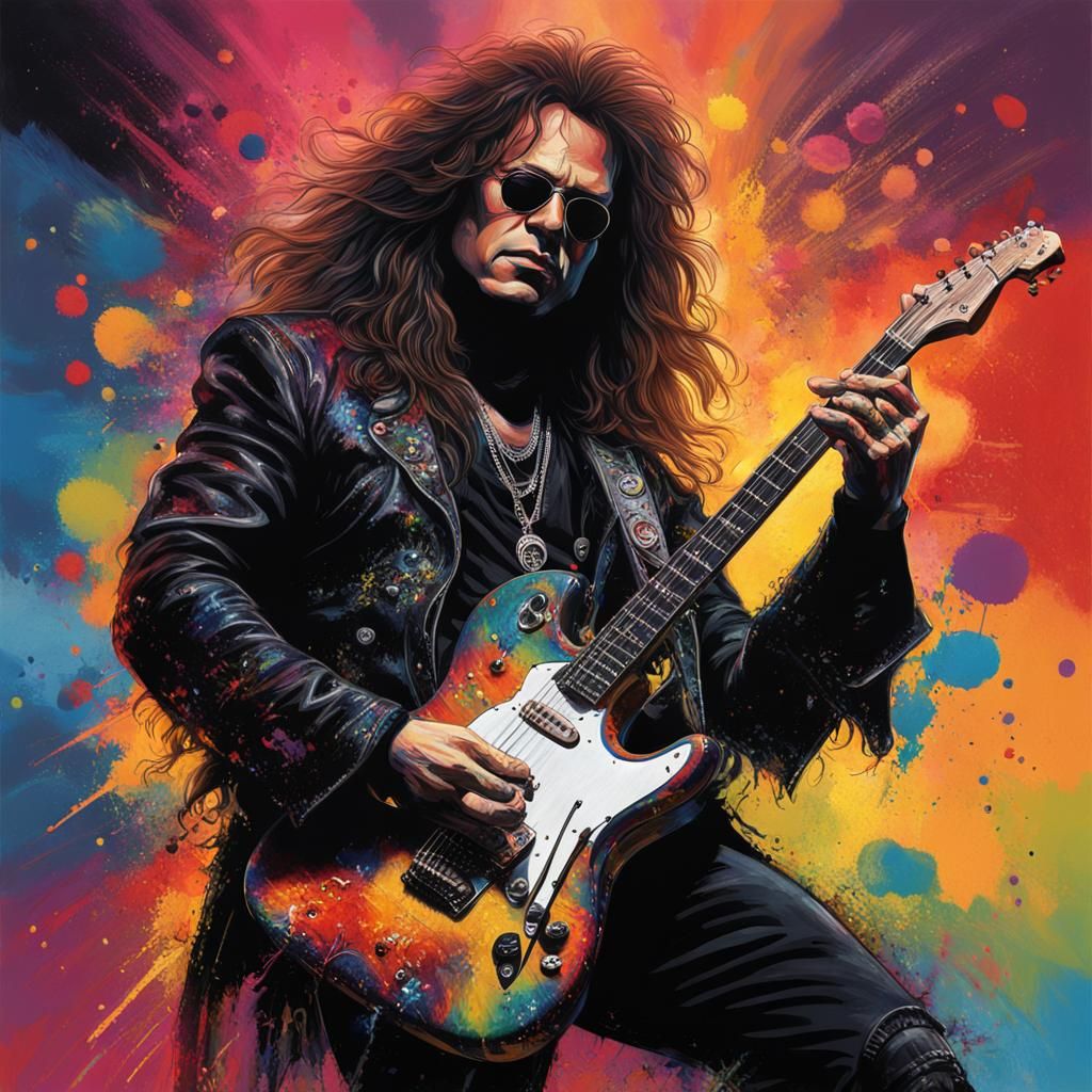 Yngwie Malmsteen Rocks Out: Hyperrealistic Guitar Hero