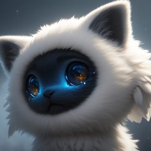 Cute Fluffy Alien Creature in Dusty Despondency