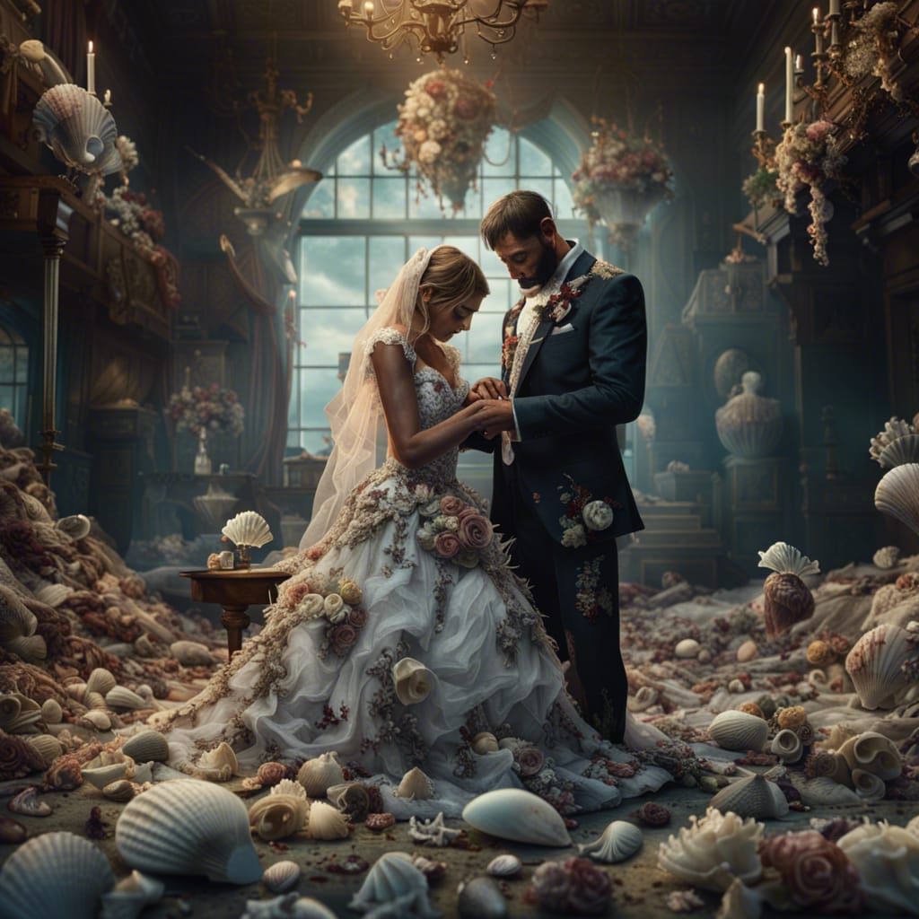 Zombie Wedding: A Detailed Digital Matte Painting