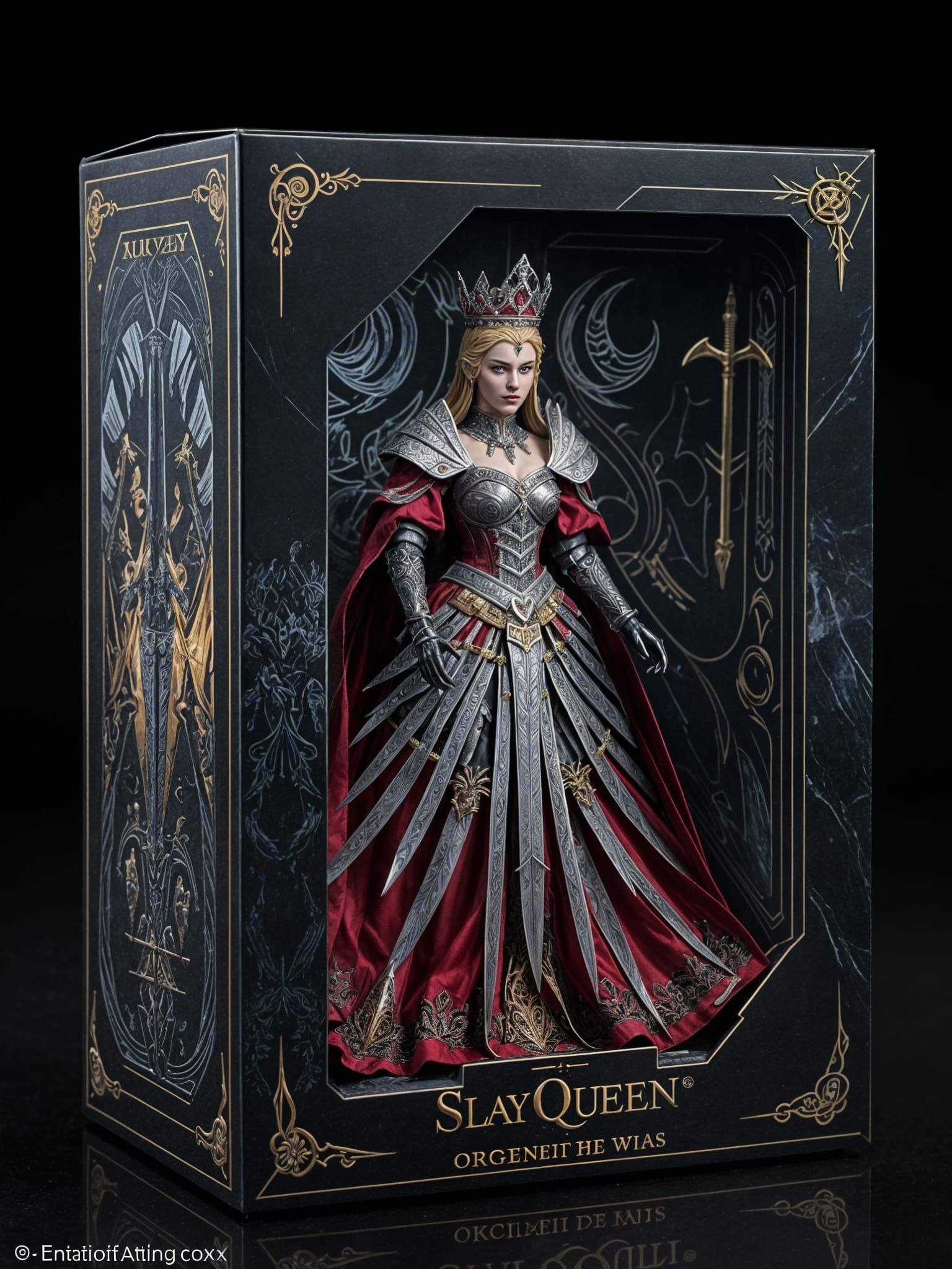 Dark Fantasy Action Figure Queen in Sword Dress