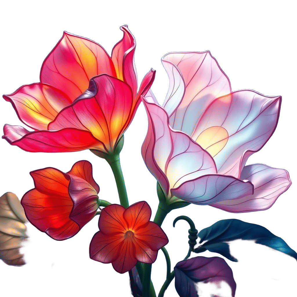 Blossoming Dreamscapes in Vibrant Watercolor