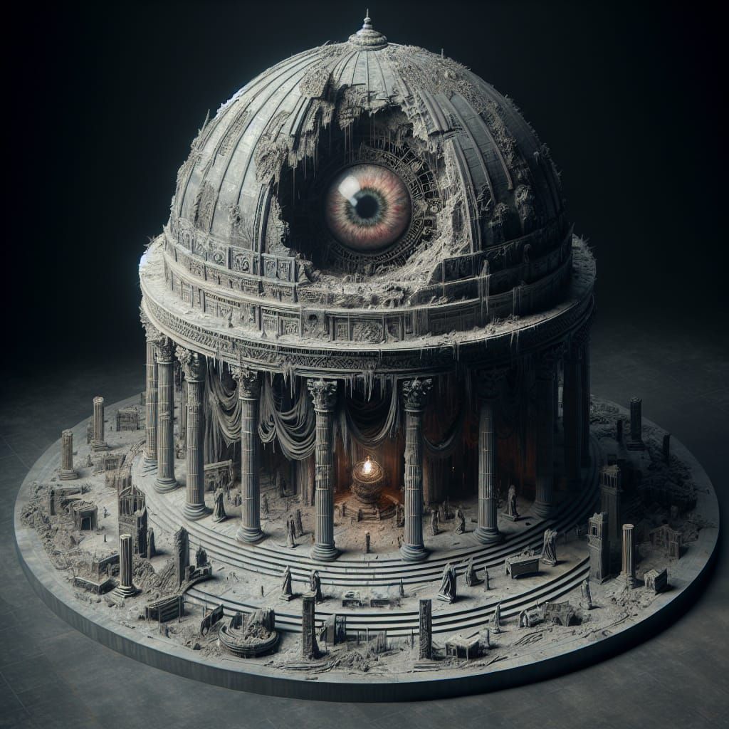 Temple of the Chaotic Eye: A 3D Render