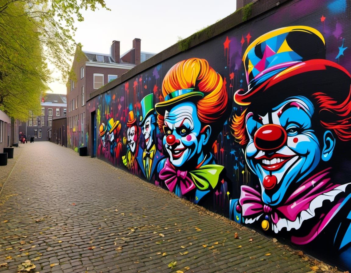 Amsterdam Alley Street Art by Super A