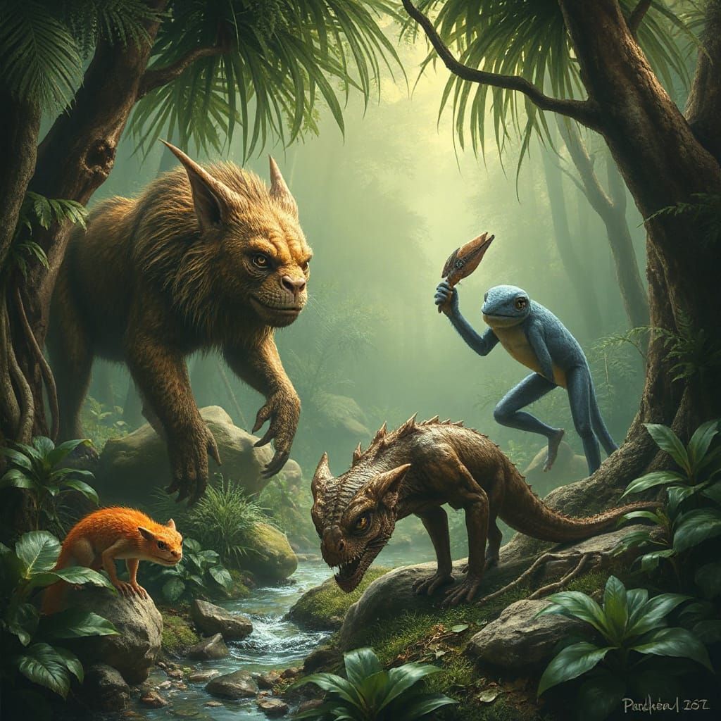 Undiscovered creatures of the enchanted jungle