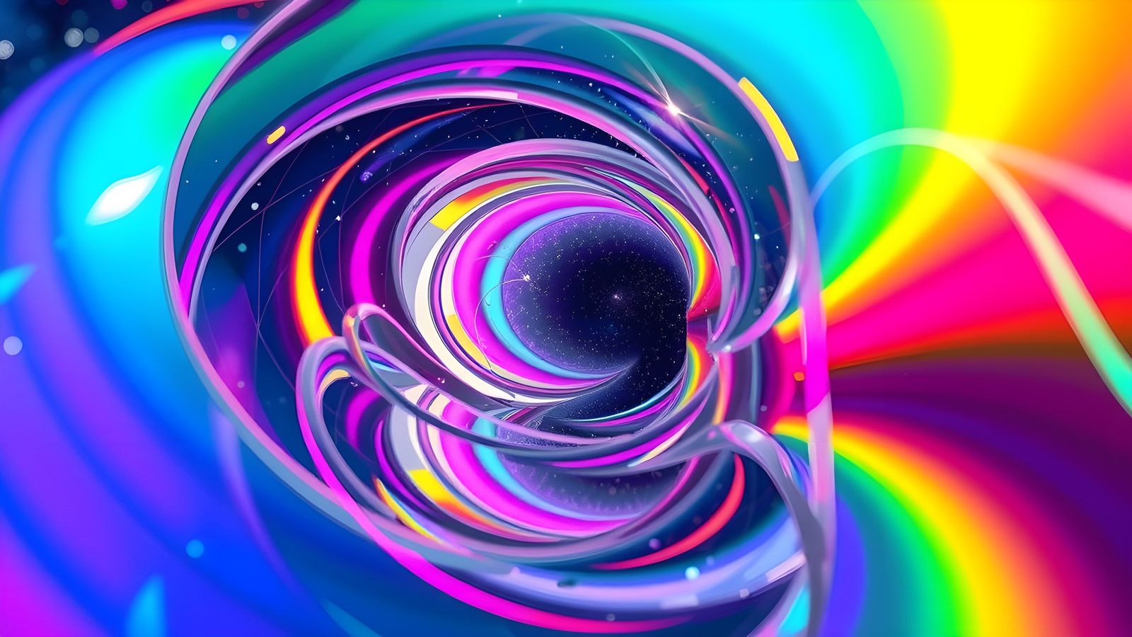 Spectacular Glass Vortex in Deep Space