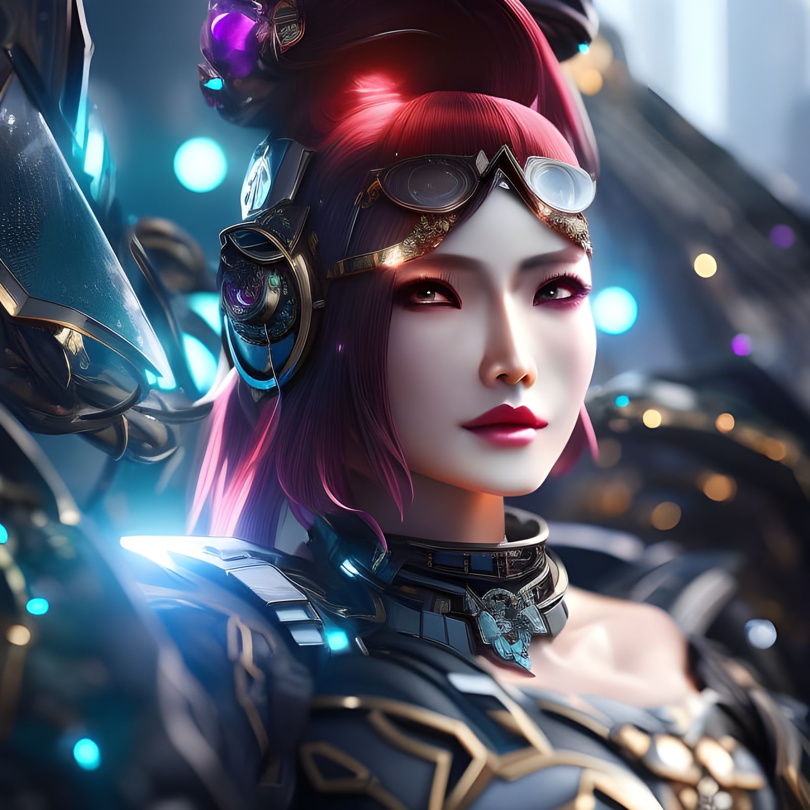 Shattered Nanotech Obsidian Punk Sparkles in High Contrast