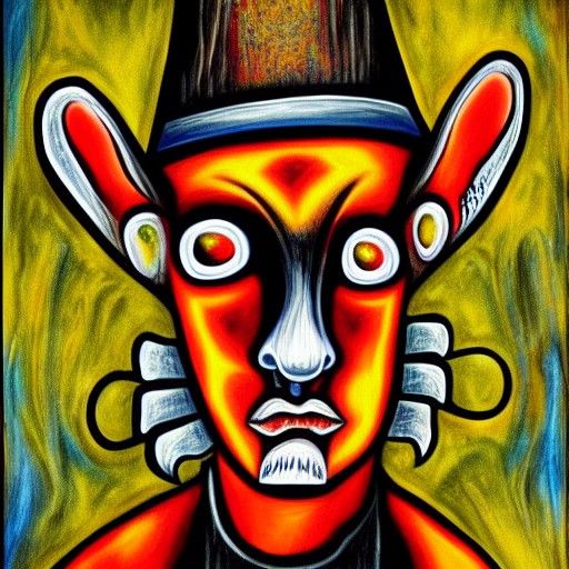 Bad Bunny in Clive Barker Style