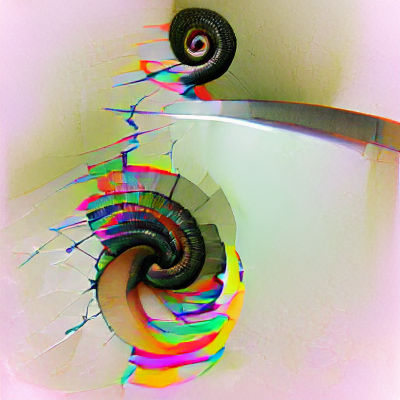 Abstract Spiral Generated by AI