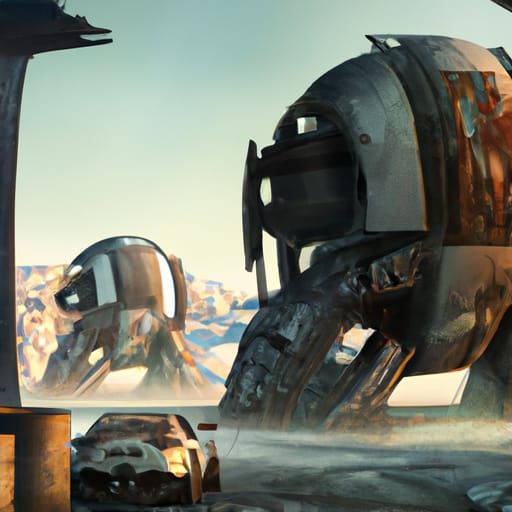 Futuristic Concept Cars in Epic Digital Painting