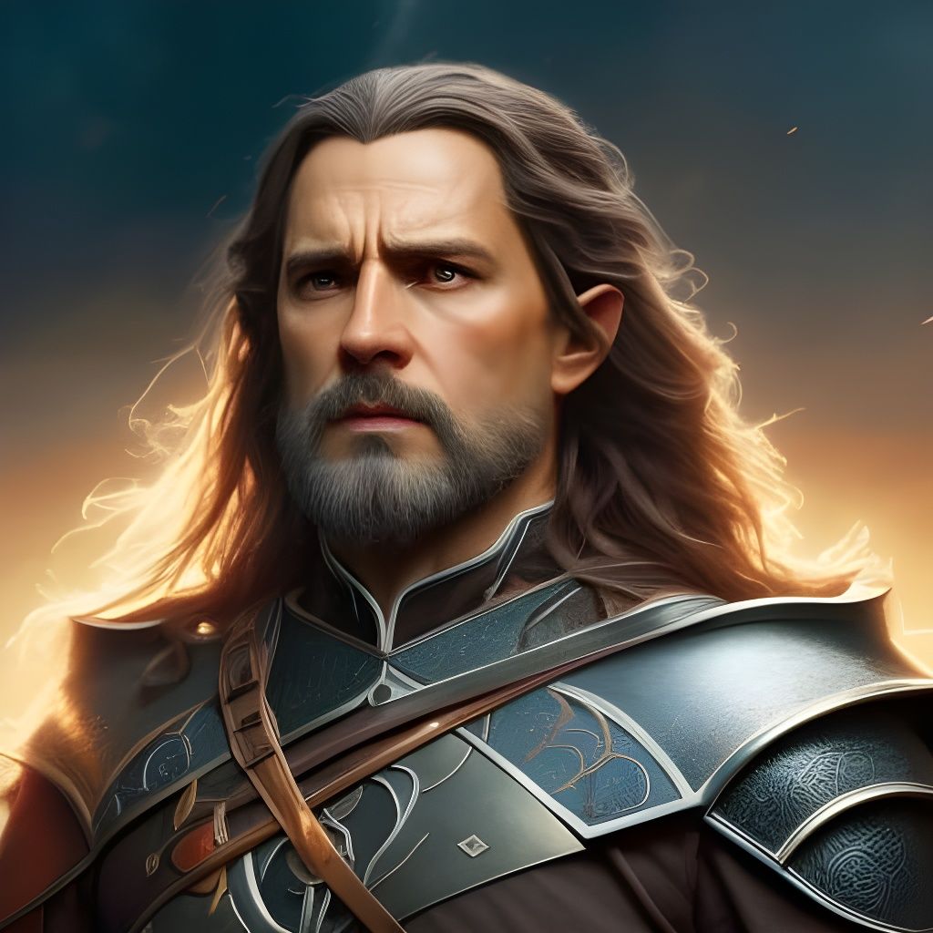 Lord of the Rings Portrait in Anime Art Style