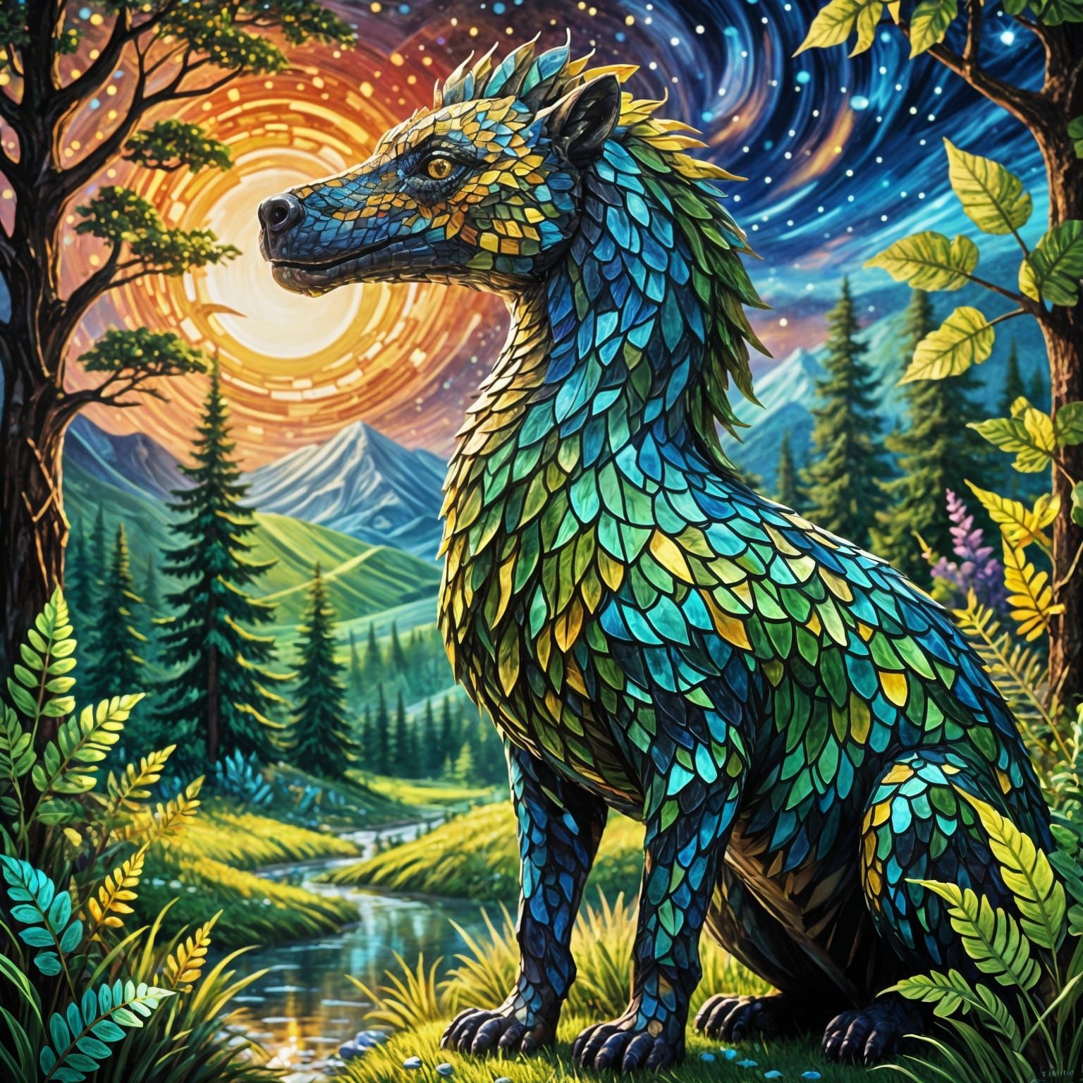 monster mosaic