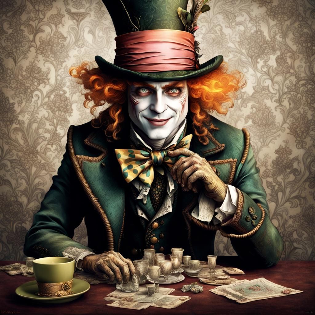 Intricate Portrait of the Mad Hatter