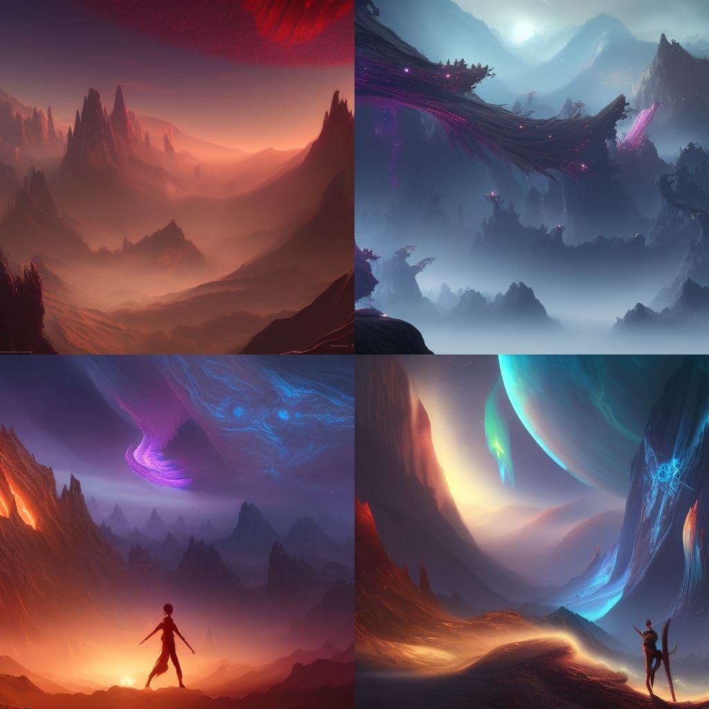 Fantastical Astral Travel in Detailed Matte Painting