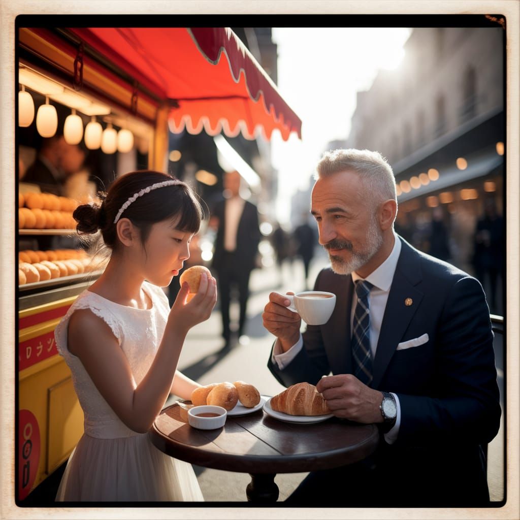 Japanese Girl & Italian Man Share Cultures Over Snacks