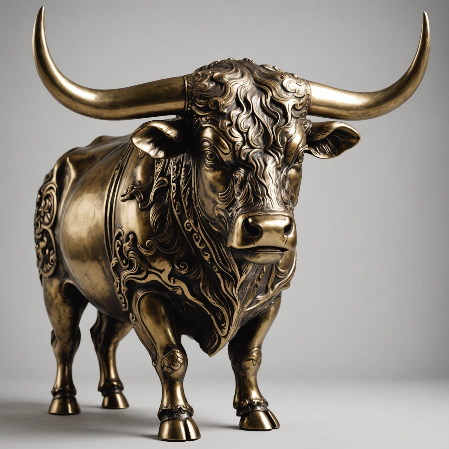 Majestic Brass Bull Digital Rendering