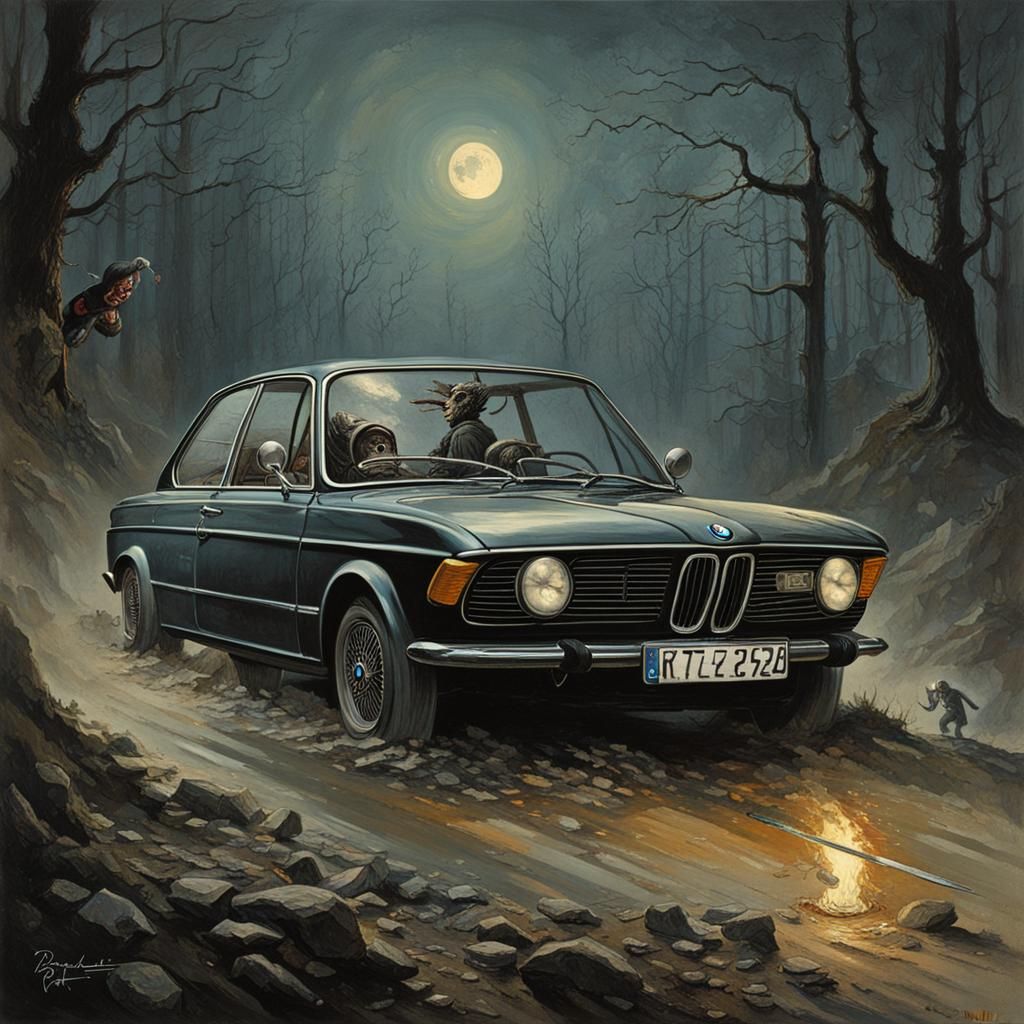 BMW in Horror Style of Gustave Doré