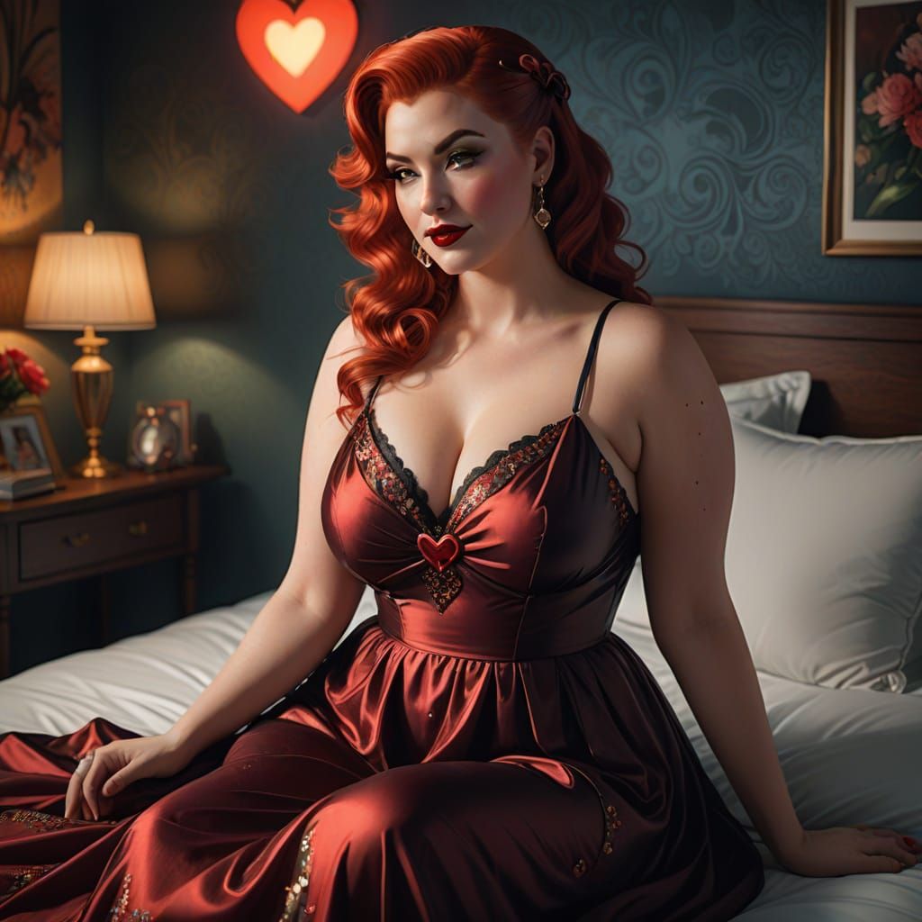 Retro Rockabilly Pin-Up Valentine