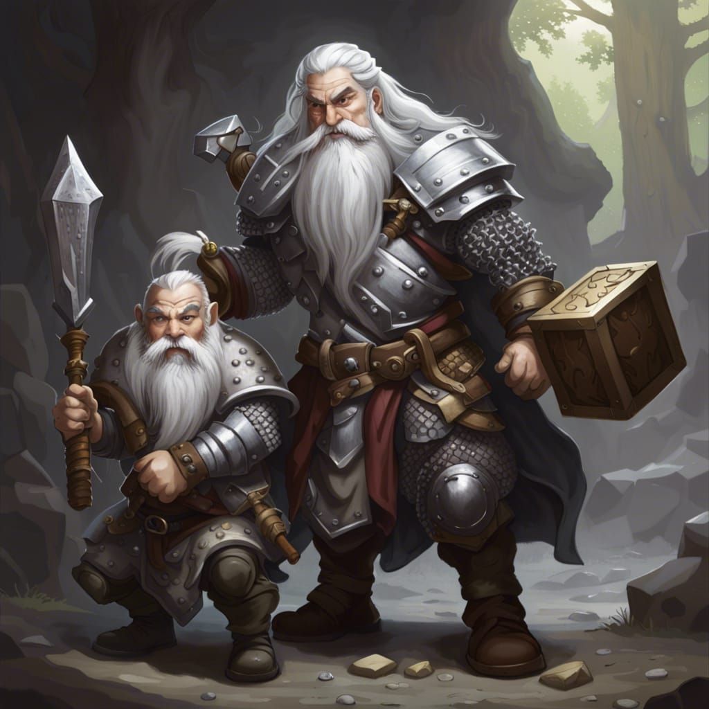 D&D Dwarves Ready for Battle, Digital Art