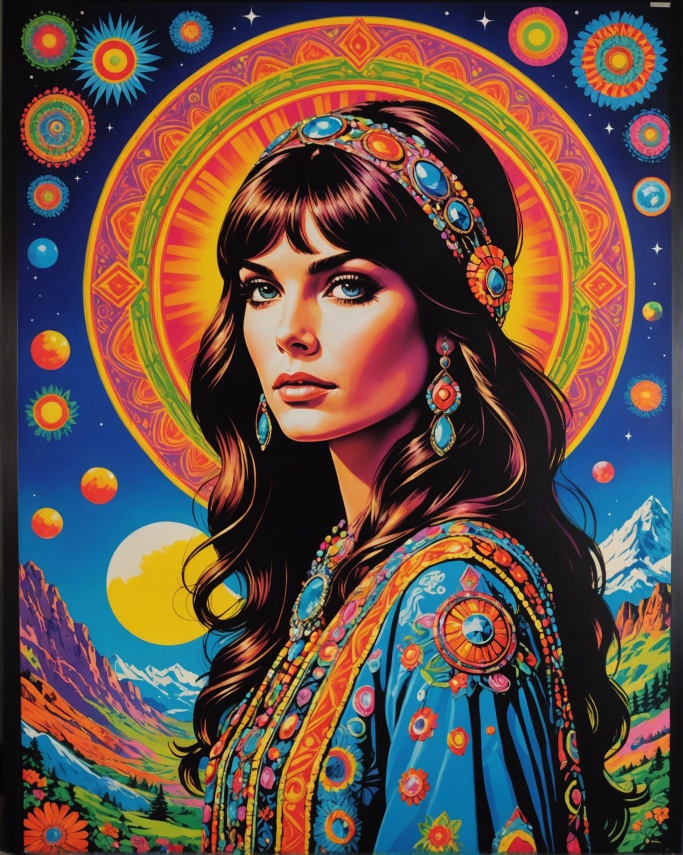 Elegant Lucy in the Sky: 1960s Neon Art