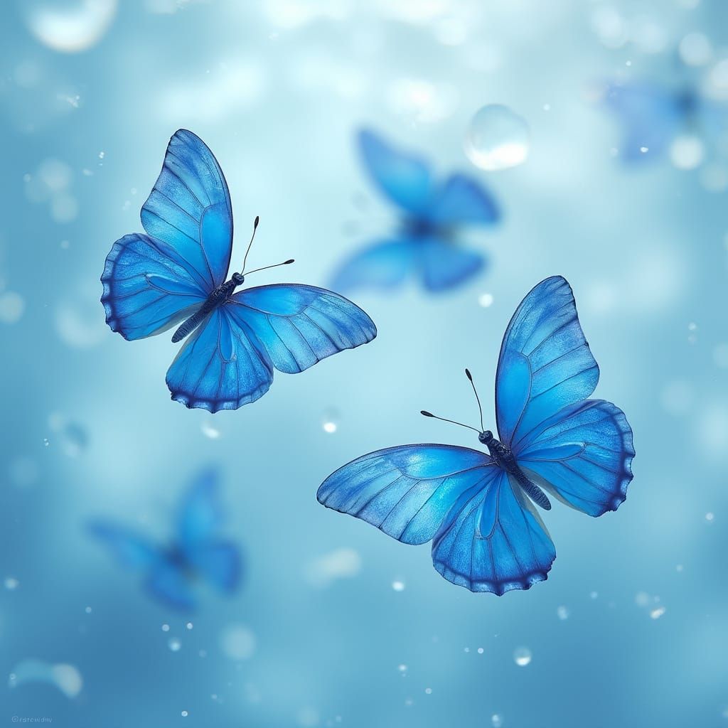 Iridescent Butterflies in Dreamy Y2K Aesthetic