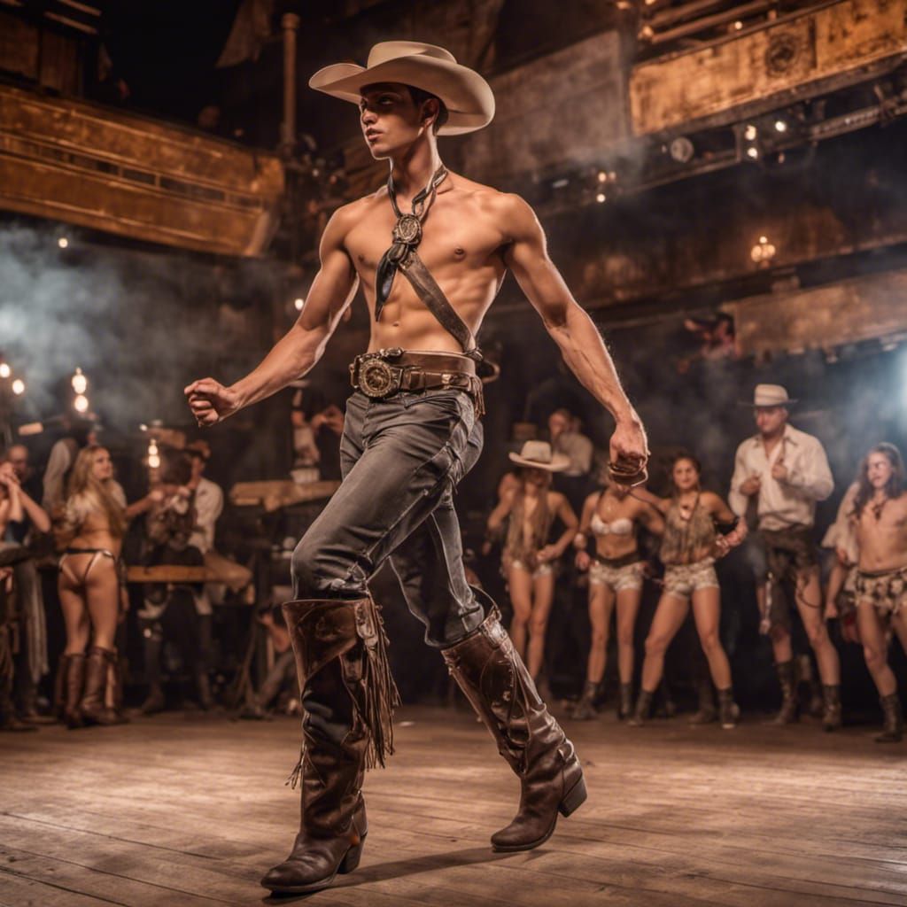 Dancer at the Sagebrush Saloon Steampunk