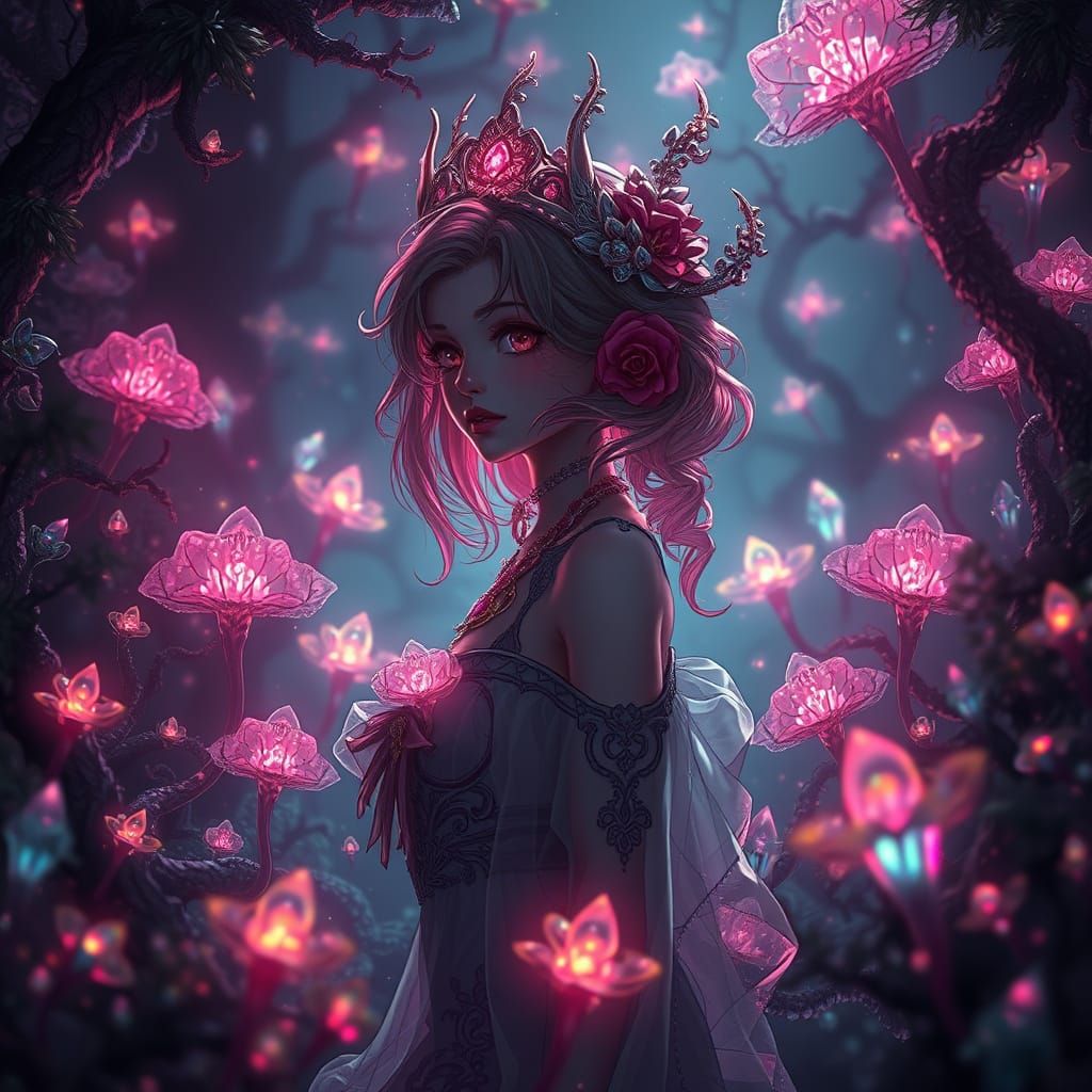 Rosen Maiden in a Glowing Mycosis Forest