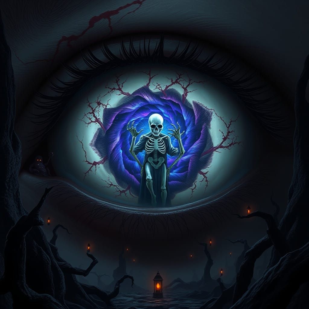 Eerie Portal to a Dark Realm Within a Human Eye