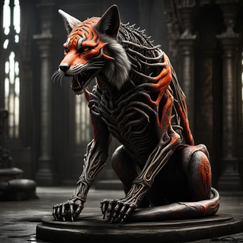 Undead Hybrid Fox Tiger: Gothic Mephistopheles