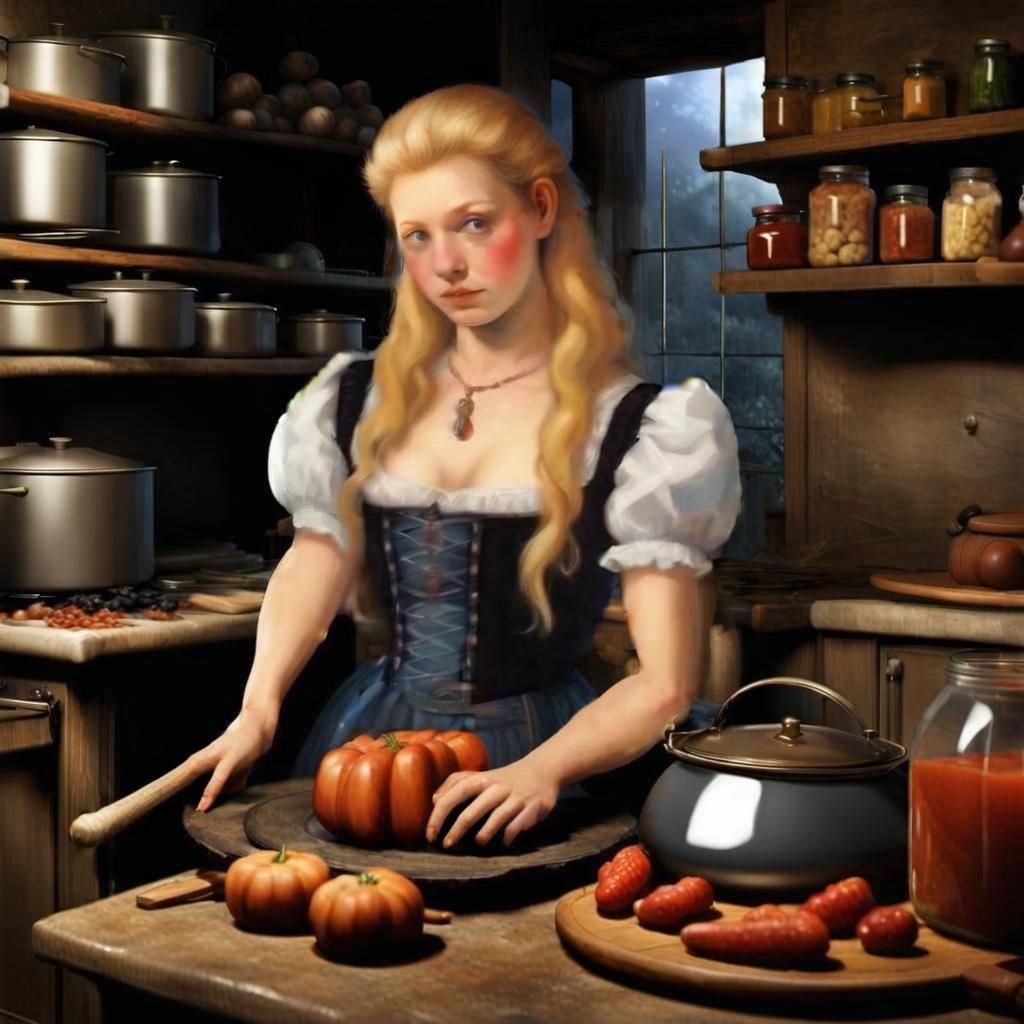 AI Interpretation of Woman Waiting