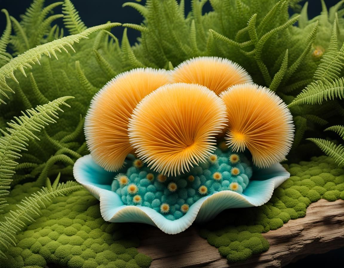 Asymmetrical Display of Hybrid Fauna and Flora