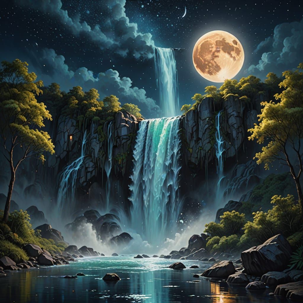 Waterfall from the clouds