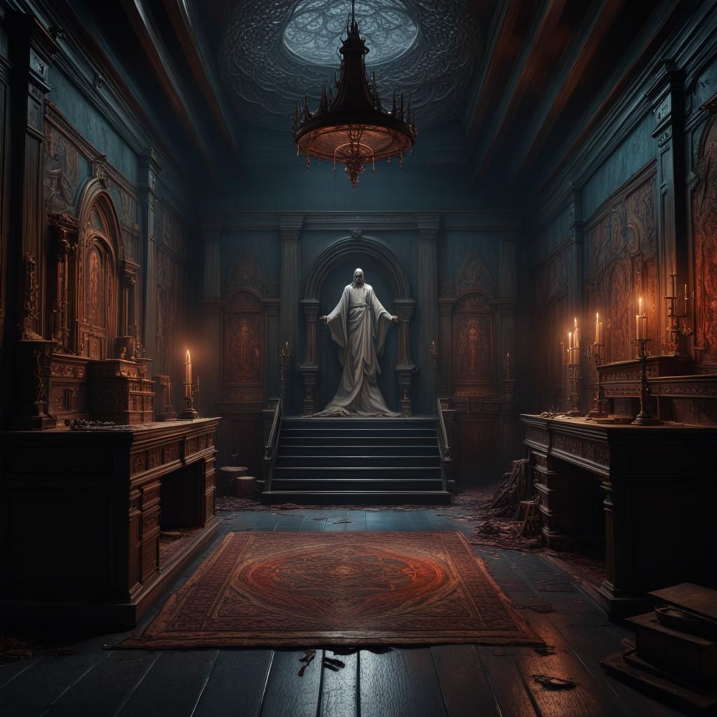 Dark Room of a Religious Serial Killer