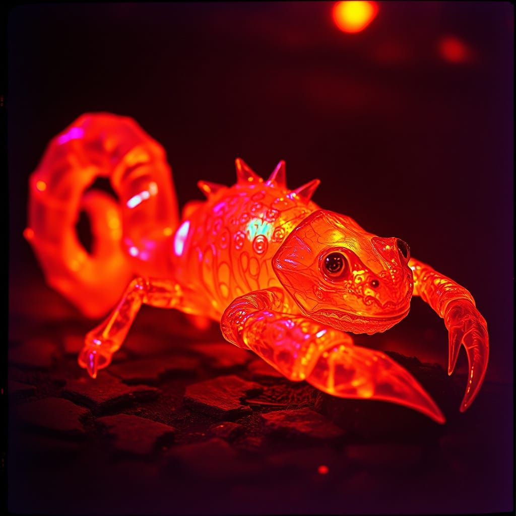 Ethereal Lava Creature Unveiled in Cinematic Horror