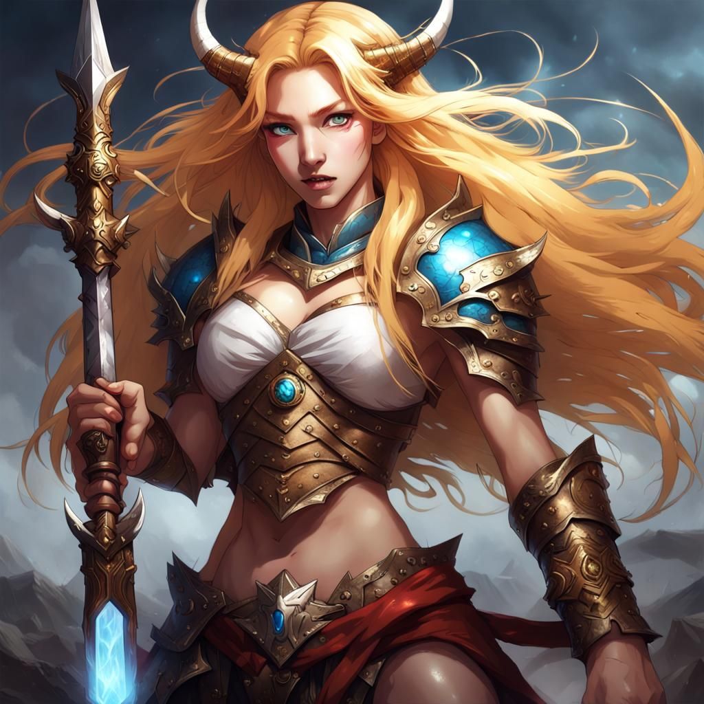 Fierce Korean Warrior Woman Battles Monsters