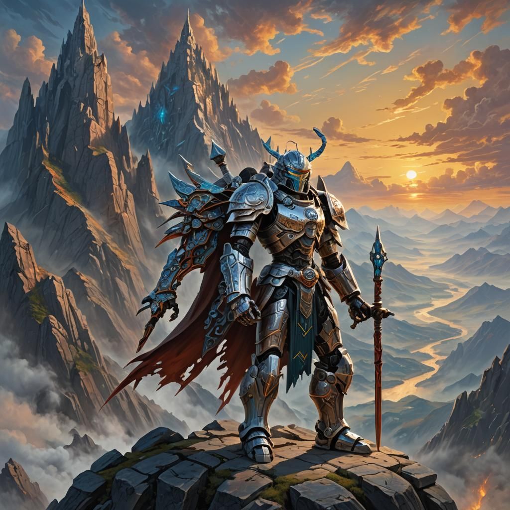 Bionicle Cleric at Sunrise: Fantasy Concept Art