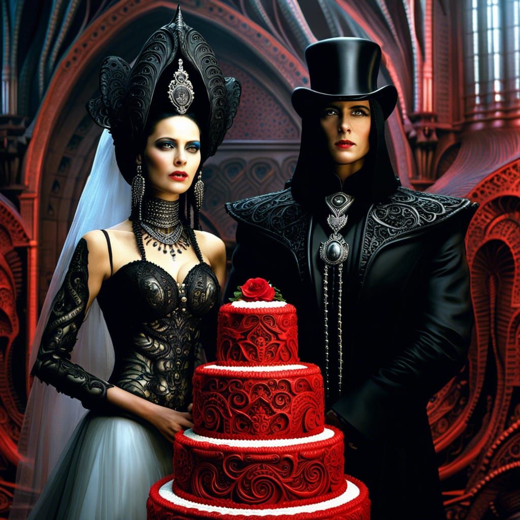 Goth Wedding Cake