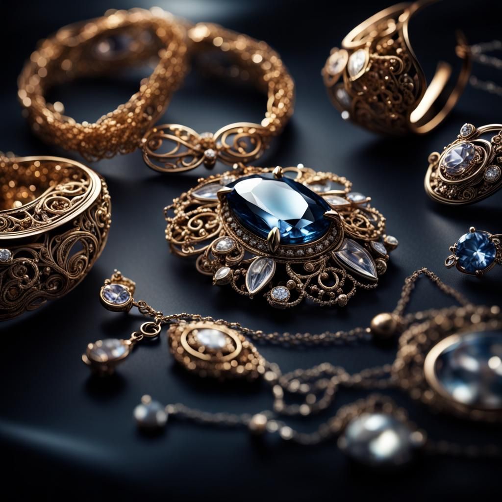 Magical Jewelry with Intricate Details in HDR