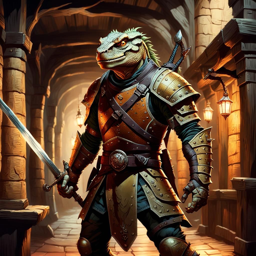 Lizardfolk knight