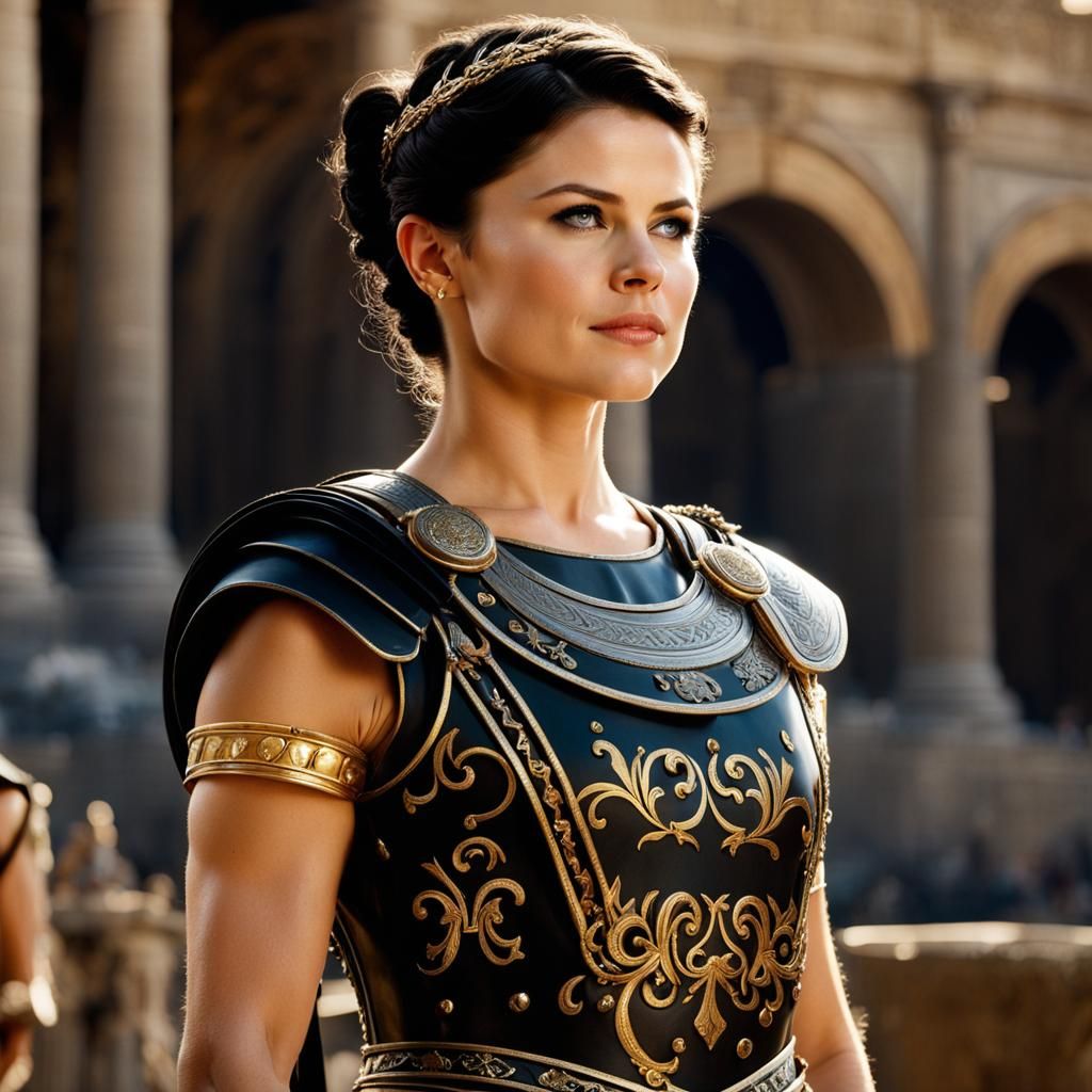 Roman Gladiatrix Octavia Julia in the Colosseum