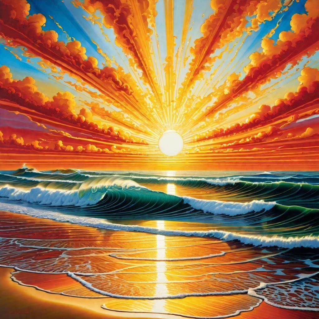 Sunrise Over Serene Landscape