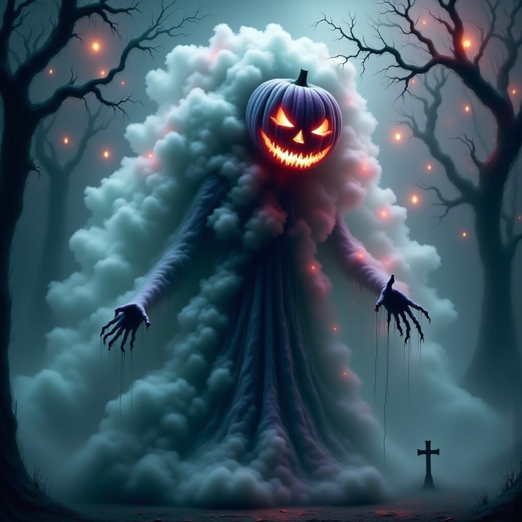 Spooky Halloween Dream Creature Cloud Ghost