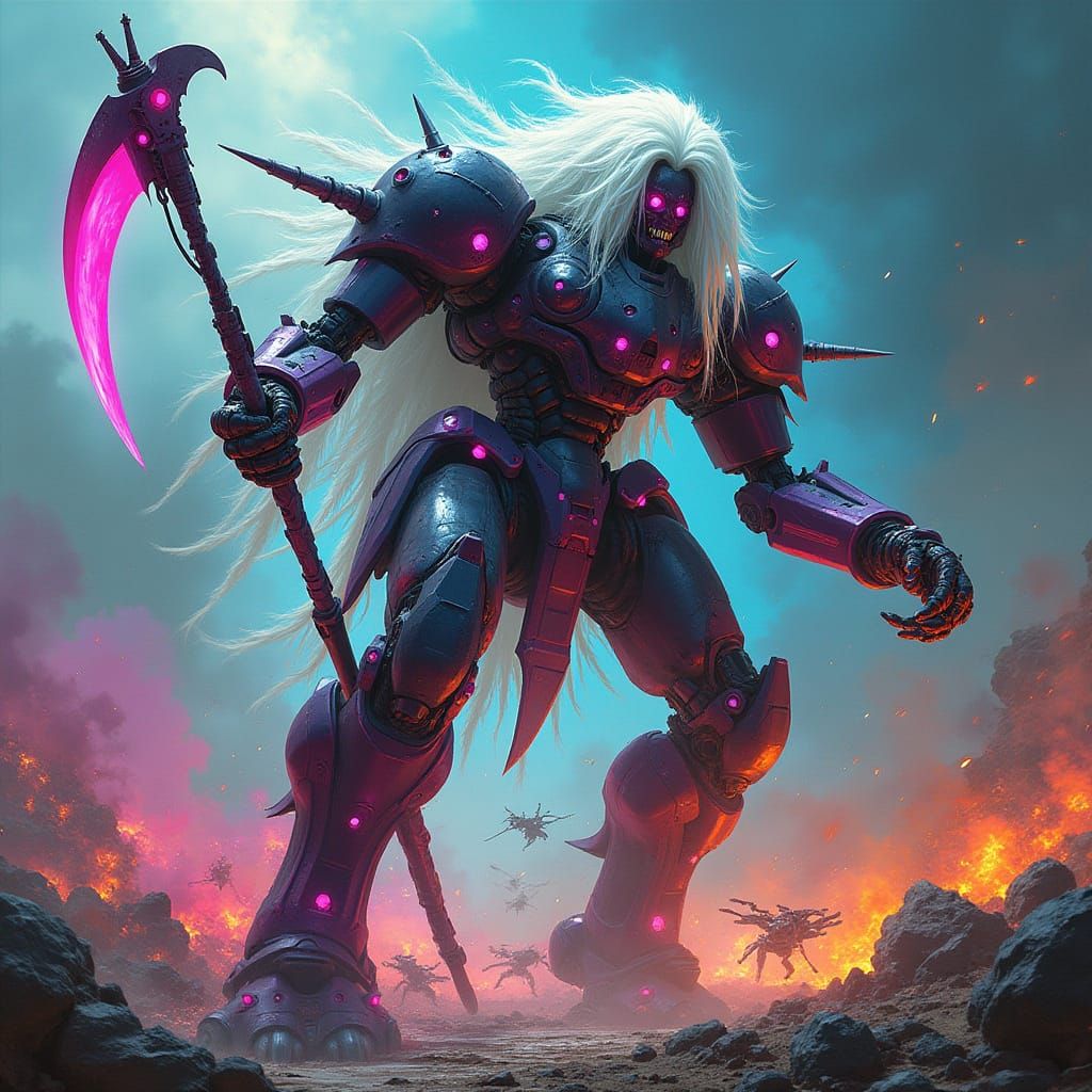 Grim Reaper Mech in Chaotic Deathmech Arena