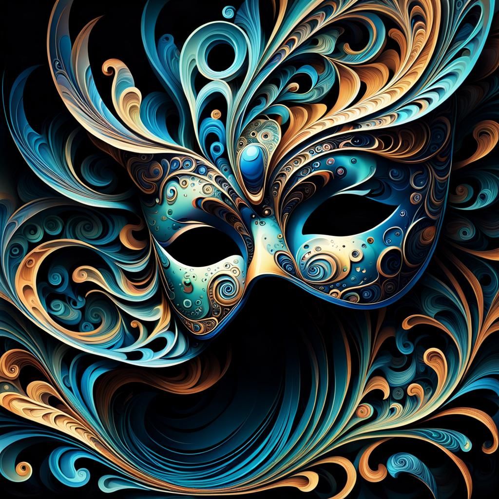 Abstract Fractal Wave Function with 3D Shading