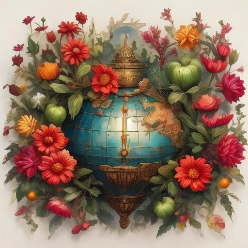 Eerie Dark Fantasy Tinkerbell Alcohol Ink Art