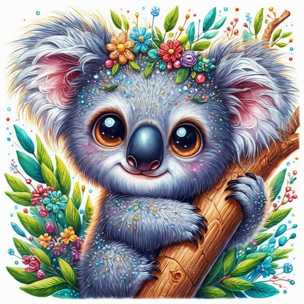Cute Koala Portrait